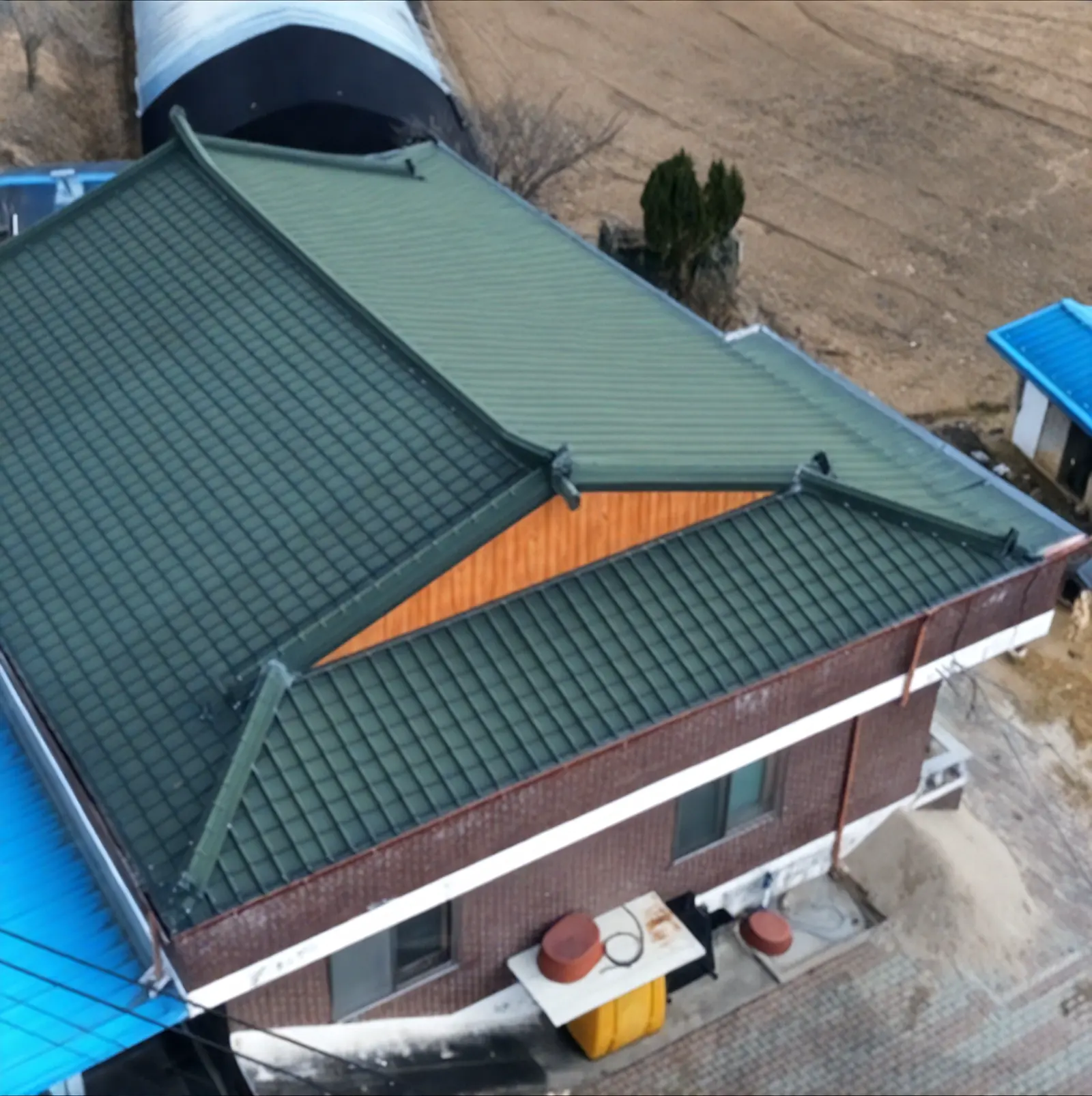 완료된 청주 징크 지붕 프로젝트